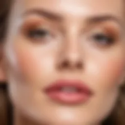 Healing skin post permanent makeup procedure