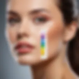pH scale representation