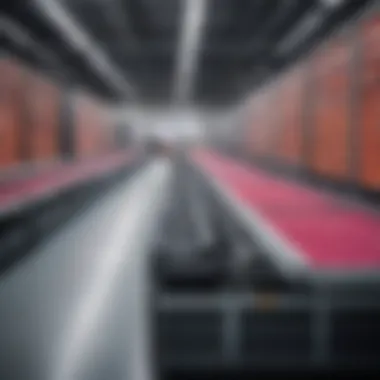 Automated Sorting System in Logistics An automated sorting system within a logistics center