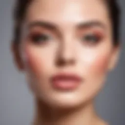 Visual representation of plumping effect in cosmetics