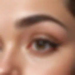 Gentle cleaning routine for eyebrow care