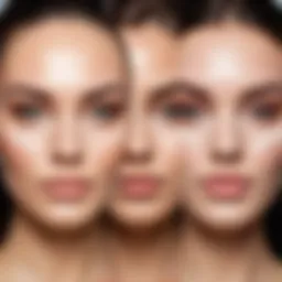 Comparison of primer and face base in makeup