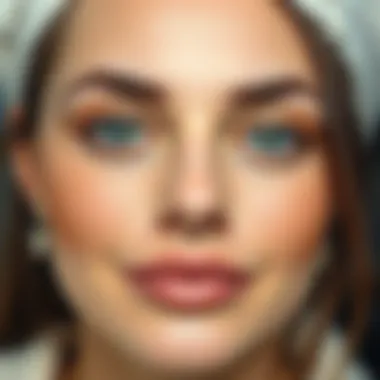 Visual representation of brow healing stages