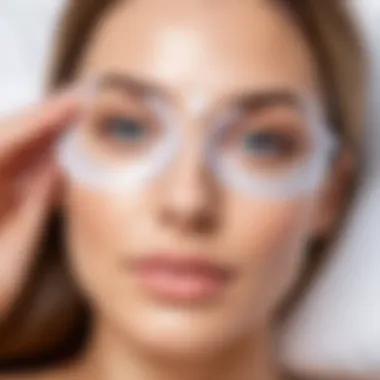 Relaxing eye mask treatment