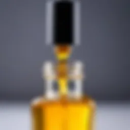 A close-up view of restorative nail plate oil in a dropper bottle