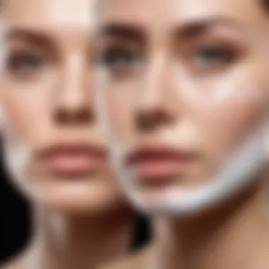 Results of Using Cleansing Milk on Different Skin Types Before and after using cleansing milk on skin