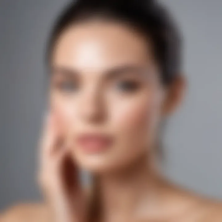 A serene setting with skincare products targeting various skin types