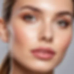 Close-up view of skincare products featuring retinol