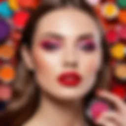 A vibrant display of rich cosmetic colors