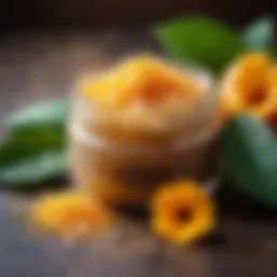 Exquisite body scrub with natural ingredients