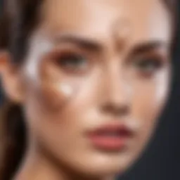A detailed diagram illustrating the facial anatomy for contouring techniques.
