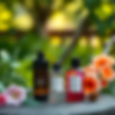 Nature's Seasonal Symphony A serene outdoor setting reflecting seasonal fragrance choices
