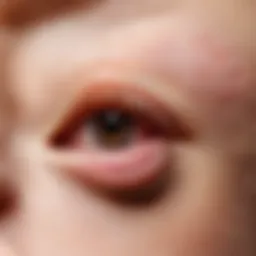 Inflamed sebaceous gland on the nose
