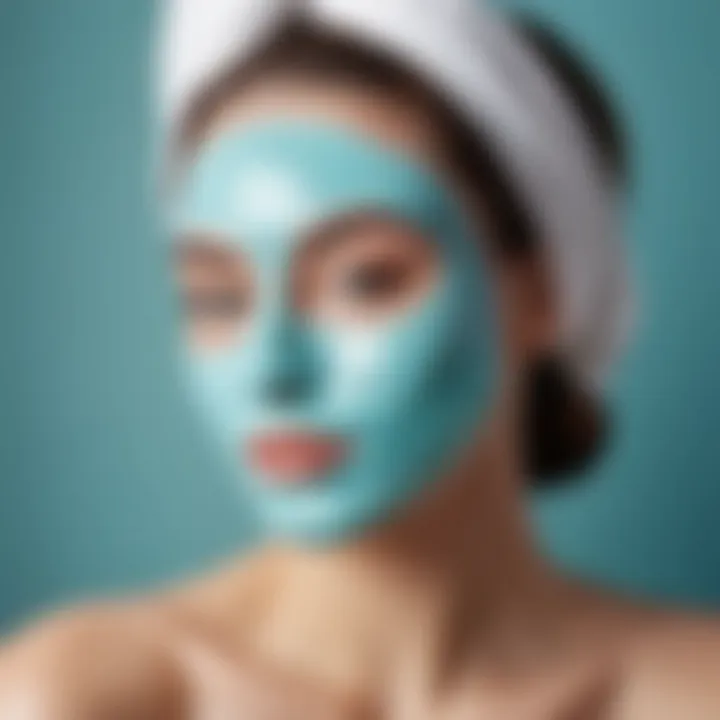 A tranquil moment of self-care featuring a mask