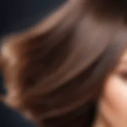 Luxurious hair after keratin treatment