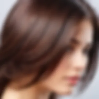 Healthy hair with shiny appearance