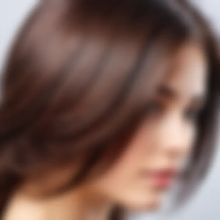 Healthy hair with shiny appearance