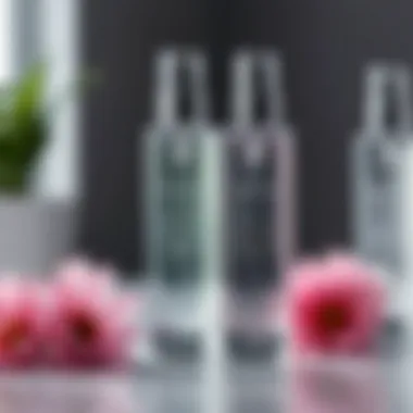Integrating Micellar Water into Skincare An elegant display of various skincare products with micellar water as the centerpiece.