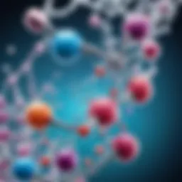 Illustration depicting peptide synthesis mechanisms
