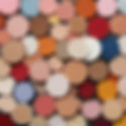 Various types of patches displayed on a clean surface