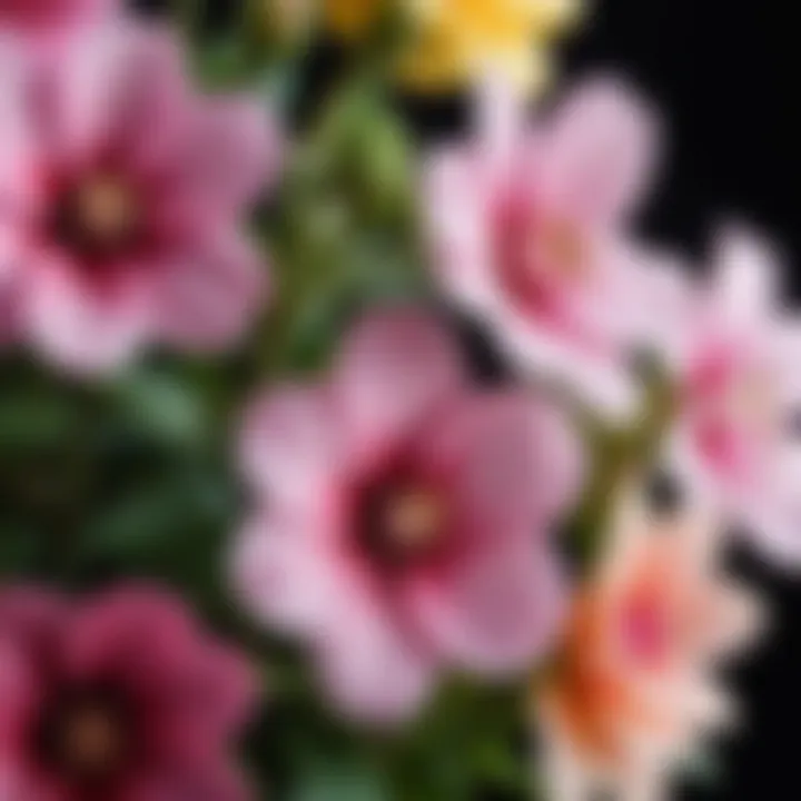 Close-up of blooming flowers symbolizing fragrance notes
