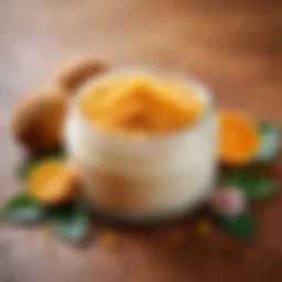 A variety of natural exfoliating ingredients