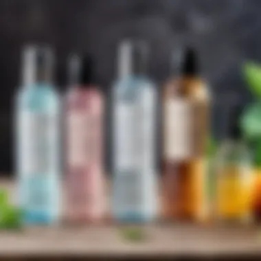 Comparison of toner and tonic ingredients