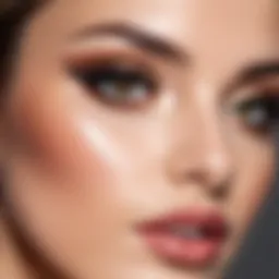 Elegant mascara wand with rich black formula