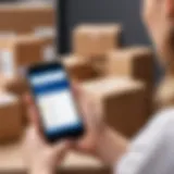 Tracking a package on a smartphone