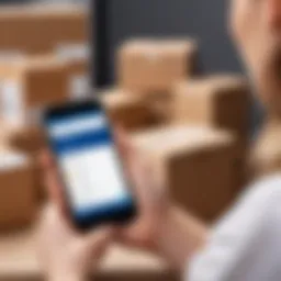 Tracking a package on a smartphone