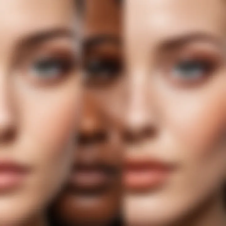 Different skin types and their colors