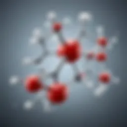 Chemical structure of allantoin illustrating its molecular composition and properties