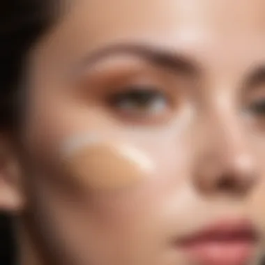 Effective Application Techniques Application technique of concealer on skin