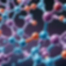 Illustration depicting the molecular structure of peptides showcasing their unique formation