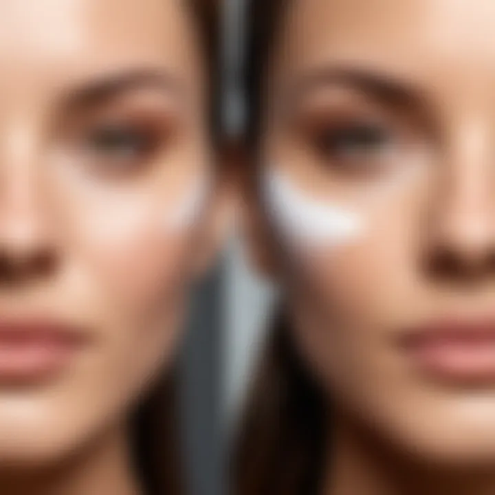 A visual representation of the recommended SPF application for various skin types and conditions