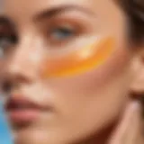 A detailed diagram illustrating the layers of skin and how SPF protects against UV rays