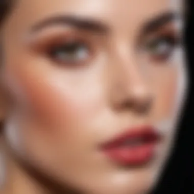 Achieving a Flawless Makeup Look A beautifully finished makeup look showcasing flawless skin