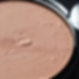 A close-up view of a smooth primer texture on a palette