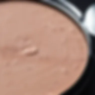 Primer Texture for Makeup Application A close-up view of a smooth primer texture on a palette