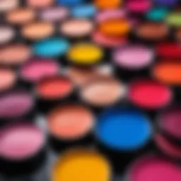 A vibrant palette of cosmetic tints showcasing diverse shades.