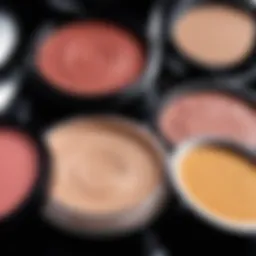 A variety of waterproof makeup products displayed elegantly