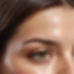 Illustration depicting the characteristics of an oily scalp