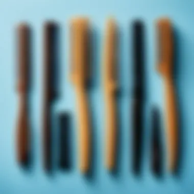 Illustration of different comb types and their features