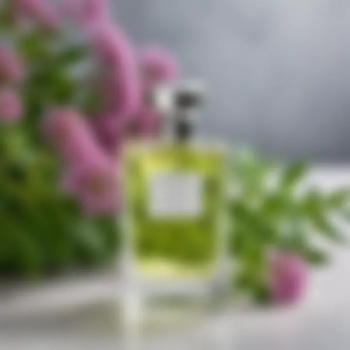 Elegant fragrance composition highlighting verbena's role in modern scents