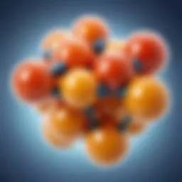 An illustration showcasing the molecular structure of Vitamin A.
