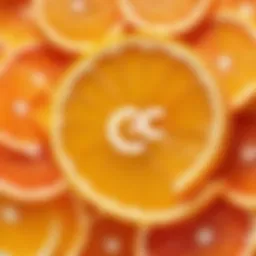 Chemical structure of Vitamin C
