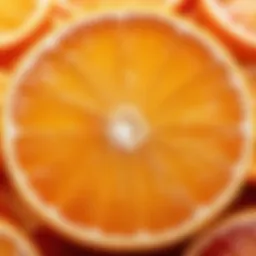 A vibrant orange citrus fruit cut in half, symbolizing the natural source of Vitamin C.