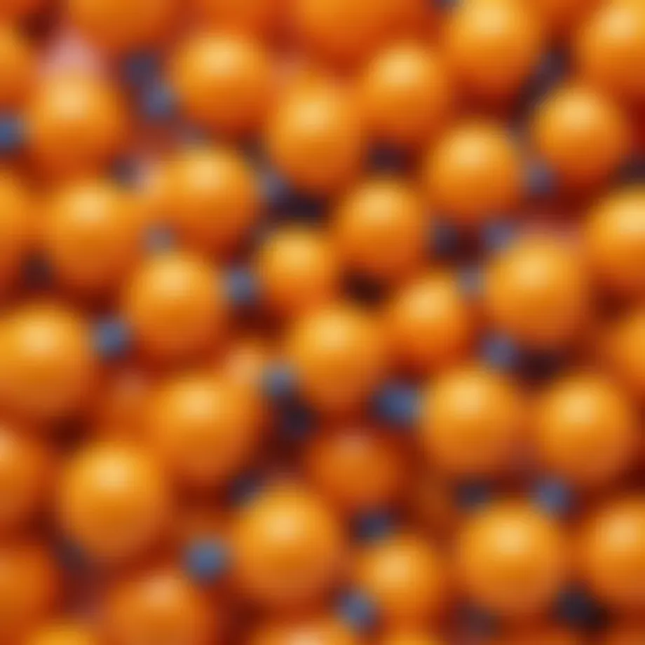 The molecular structure of Vitamin C highlighting its antioxidant properties.