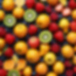 A vibrant assortment of fruits rich in vitamins for skin health