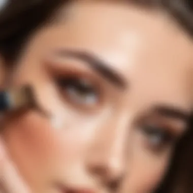 Eyebrow Wax Application Technique Application technique of eyebrow wax with a brush